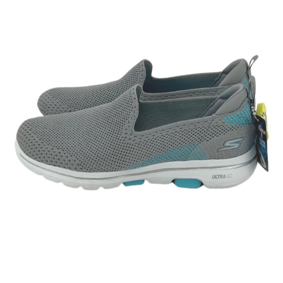 Skechers | Women's Go Walk 5 Shoes | Grey | Size 5.5 - Picture 3 of 5